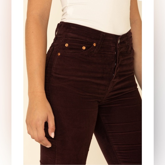 Levis Skinny Wedgie Jeans Malbec Moleskin - Picture 6 of 15